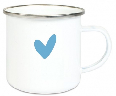 Preview: ♥ Tasse Emailletasse Regenbogen, Junge, Einschulung KITA Wunschname, Dankeschön, Geburtstag, Abschied, Jubiläum, Geschenk, Kommunion, Firmung Konfirmation, Becher von Lüttentüddel